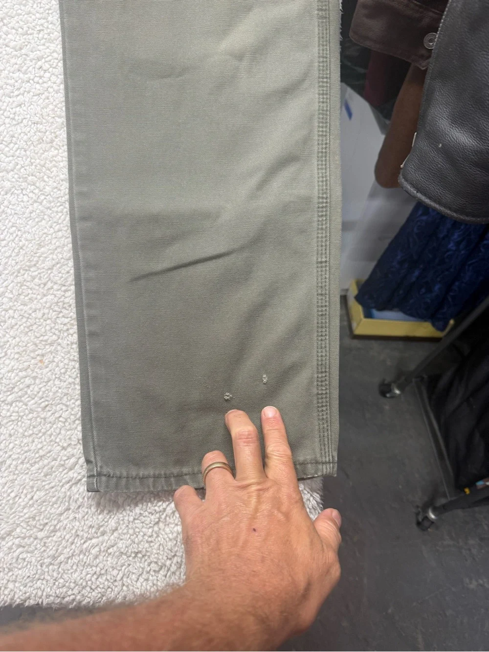 Dickies Men's Olive Green Work Pants, size 34x32